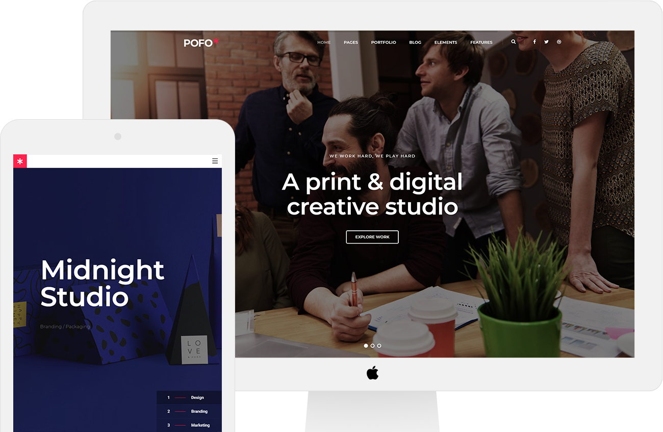 Pofo – Creative agency, corporate and portfolio multi-purpose template