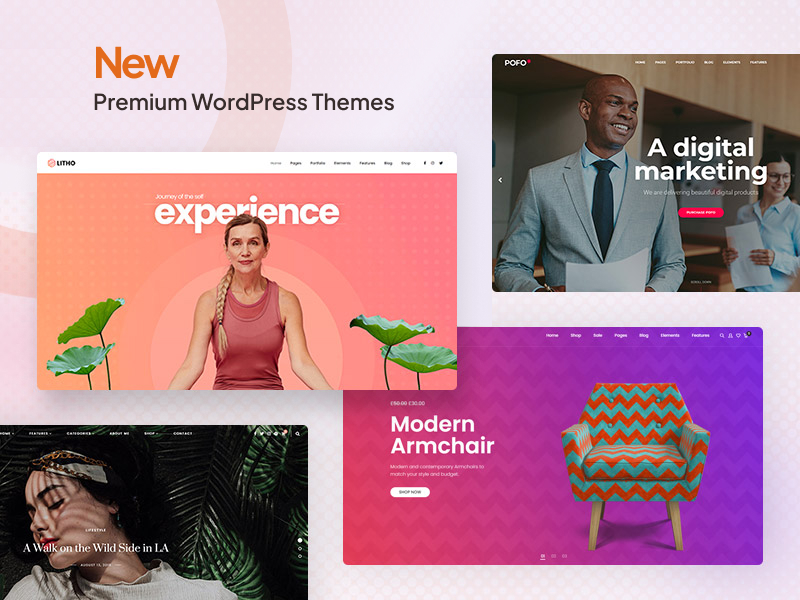 31+ New Premium WordPress themes to try before 2024 ends