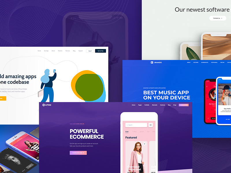 16+ Best Mobile App, Software Showcase and Landing Page WordPress Themes