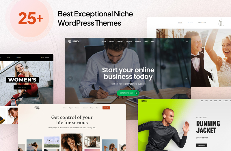 25+ Best Exceptional Niche WordPress Themes Collection 2024