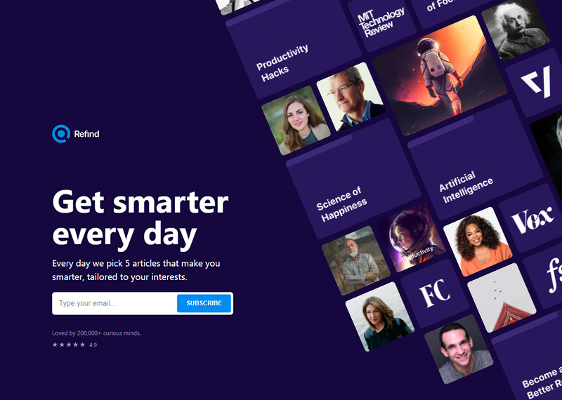 Refind – Get Smarter Every day