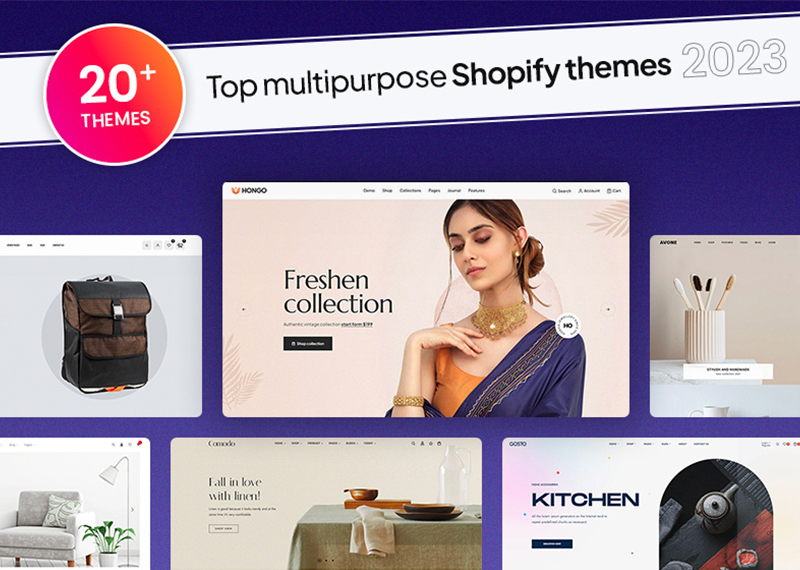 20+ best multipurpose Shopify themes that help you to boost sales