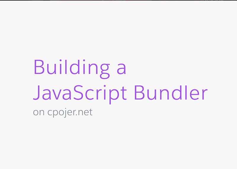 Building JavaScript Bundler